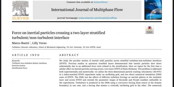 Force on inertial particles crossing a two layer stratified turbulent/non-turbulent interface